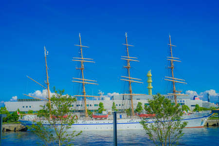 Sailboat Japan Maru and the blue sky