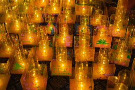 Christmas candle (Yokohama Minato Mirai)のeditorial素材