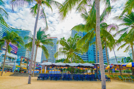 Image of Pattaya Beach in Thailand. Shooting Location: Thailand, Ayutthayaのeditorial素材