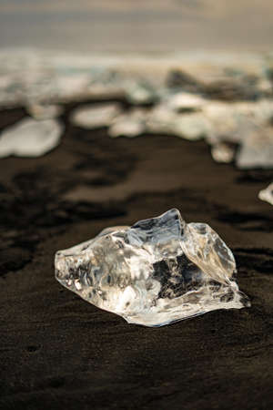 Yorkels Aur Roon Glacier Lake Ice. Shooting Location: Icelandの写真素材
