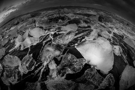 Yorkels Aur Roon Glacier Lake Ice. Shooting Location: Iceland