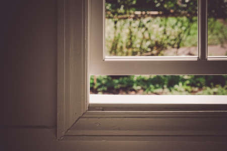 White windows and dark rooms. Shooting Location: Hokuto City Hokkaidoの写真素材