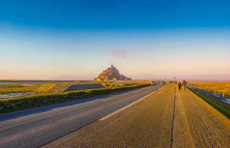 France Mont Saint Michel Image. Shooting Location: France, Parisのeditorial素材
