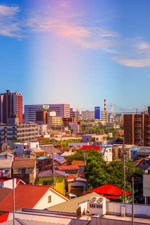 The city of Yokohama from the large shopping street. Shooting Location: Yokohama-city kanagawa prefectureのeditorial素材