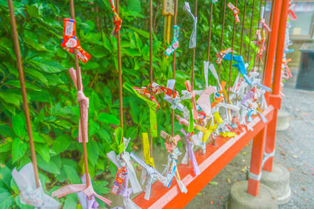 Colorful fortune (Japanese culture). Shooting Location: Kamakura City, Kanagawa Prefectureの写真素材