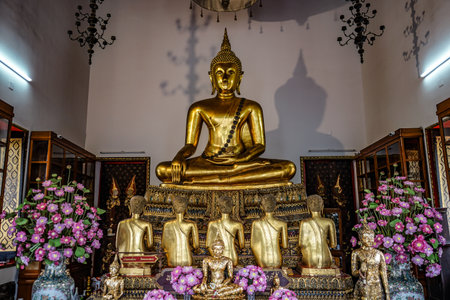 Religious facilities of Wat Po (Temple). Shooting Location: Bangkok, Thailand