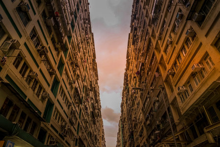 Hong Kong Huge Meeting Housing. Shooting Location: Hong Kong Special Administrative Region
