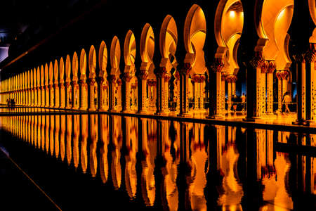 Shakezy Cayd Grand Mosque (United Arab Emirates). Shooting Location: Abdabiのeditorial素材