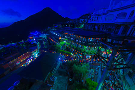 Night view of Mt.. Shooting Location: Taiwan, Taipeiのeditorial素材