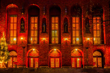 Stockholm City Hall. Shooting Location: Sweden, Stockholmの写真素材