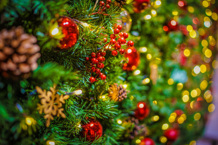 Christmas tree decoration. Shooting Location: Yokohama-city kanagawa prefectureの写真素材