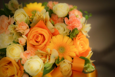 Wedding bouquet image. Shooting Location: Yokohama-city kanagawa prefectureの写真素材