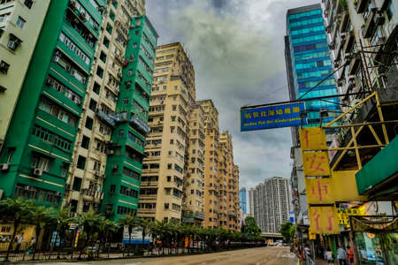 Hong Kong cityscape. Shooting Location: Hong Kong Special Administrative Regionのeditorial素材