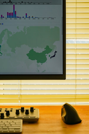 Work desk image. Shooting Location: Yokohama-city kanagawa prefectureの写真素材