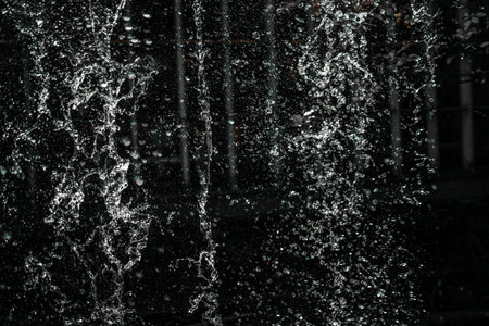 Image of water splash. Shooting Location: Tokyo Meguro-kuの写真素材
