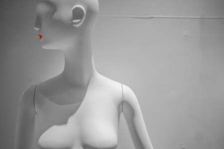 Mannequin with lipstick. Shooting Location: Tokyo metropolitan areaの写真素材