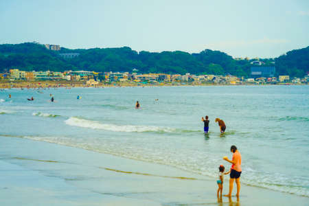 Yuragahama coast (Kamakura City). Shooting Location: Kamakura City, Kanagawa Prefectureのeditorial素材