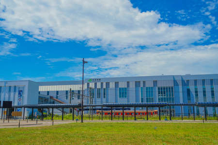 Kikonai Station (Hokkaido). Shooting Location: Hokkaidoのeditorial素材