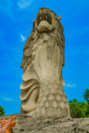Merlion on Sentosa. Shooting Location: Singaporeのeditorial素材