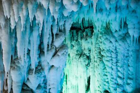 Image of ice cave. Shooting Location: Hokkaidoの写真素材