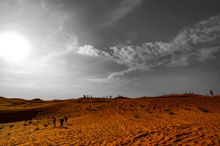 Arabia Desert (UAE Dubai Prince). Shooting Location: Dubaiの写真素材