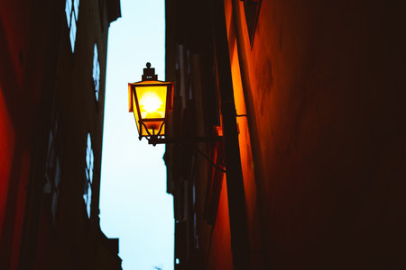 Street lamps in Europe. Shooting Location: Sweden, Stockholmの写真素材