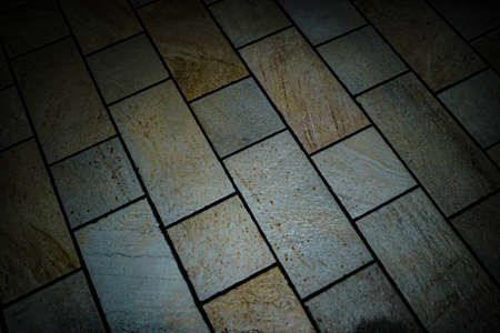 Brick tile floor. Shooting Location: Yokohama-city kanagawa prefectureの写真素材