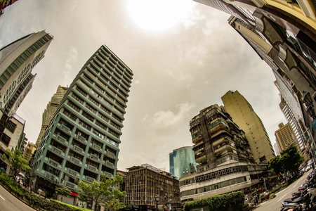 The cityscape of Macau Macau. Shooting Location: Macau Special Administrative Districtのeditorial素材