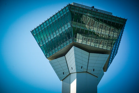 Goryokaku Tower and Blue Sky. Shooting Location: Hokkaido Hakodate Cityの写真素材