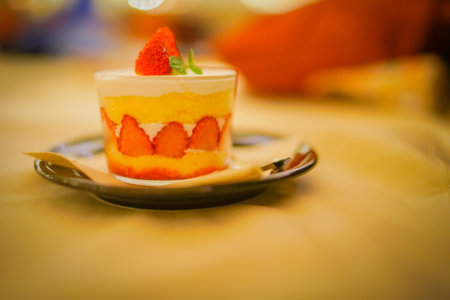 Strawberry cream cake. Shooting Location: Shinjuku-ku, Tokyoの写真素材