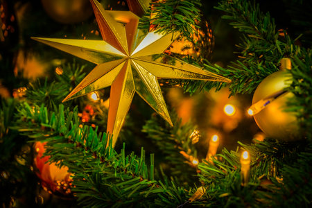 Christmas tree decoration. Shooting Location: Yokohama-city kanagawa prefectureの写真素材