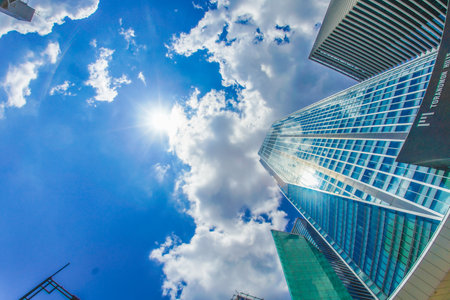 High -rise buildings in Minato -ku, Tokyo. Shooting Location: Minato -ku, Tokyoの写真素材