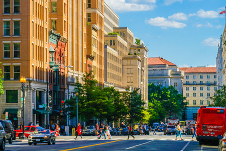 Washington DC townscape. Shooting Location: Washington DCの写真素材