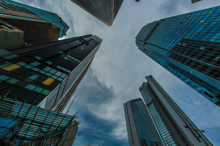 Hong Kong town. Shooting Location: Hong Kong Special Administrative Districtの写真素材
