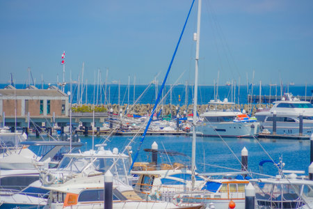 Yokohama Bayside Marina. Shooting Location: Kanazawa -ku, Yokohamaの写真素材