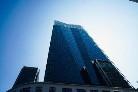 High -rise buildings at Tokyo Station. Shooting Location: Chiyoda ward, Tokyoの写真素材
