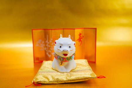 New Years card material for dragon year. Shooting Location: Yokohama-city kanagawa prefectureの写真素材