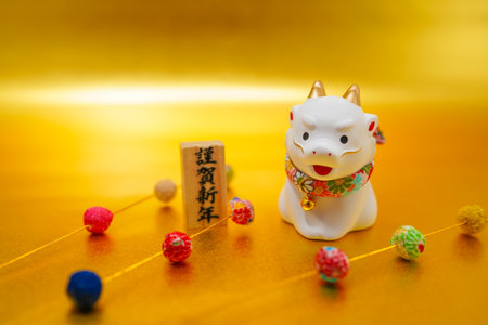 New Years card material for dragon year. Shooting Location: Yokohama-city kanagawa prefectureの写真素材