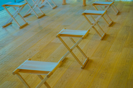 Image of a simple chair. Shooting Location: Naka -ku, Yokohama -shiの写真素材