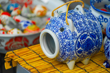 Pottery mosquito coil incense. Shooting Location: Kamakura City, Kanagawa Prefectureの写真素材