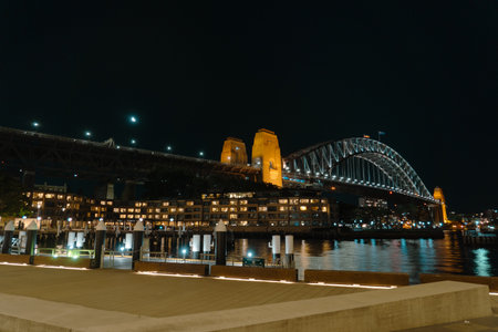 Sydney Harbor Night. Shooting Location: Australia, Sydneyの写真素材
