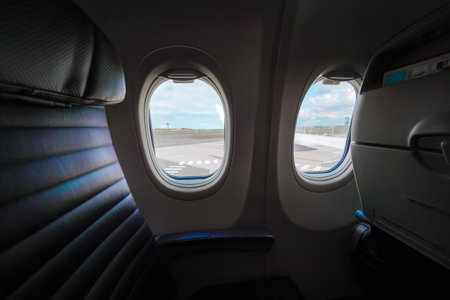 Runway and window outer view. Shooting Location: Melbourne
