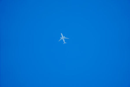 Flying on a sunny day. Shooting Location: Koto -ku, Tokyo