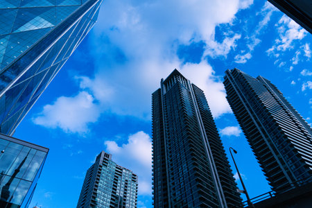 view of skyscrapers. Shooting Location: Torontoの写真素材