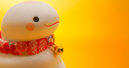 New Years card material for the Year of the Snake. Shooting Location: Kanagawa Ward, Yokohama Cityの写真素材