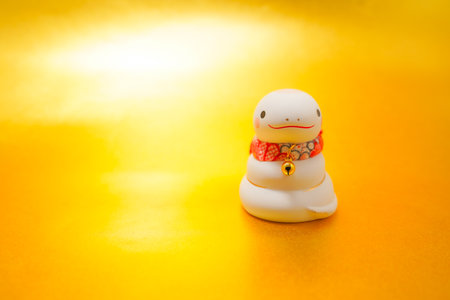 New Years card material for the Year of the Snake. Shooting Location: Kanagawa Ward, Yokohama Cityの写真素材