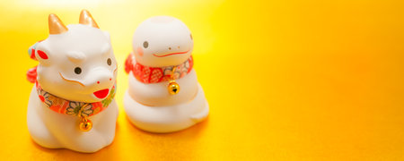 Year of the Dragon to the Snake (New Years card material). Shooting Location: Kanagawa Ward,...