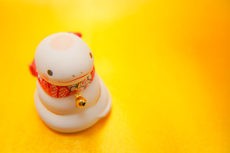 New Years card material for the Year of the Snake. Shooting Location: Kanagawa Ward, Yokohama Cityの写真素材