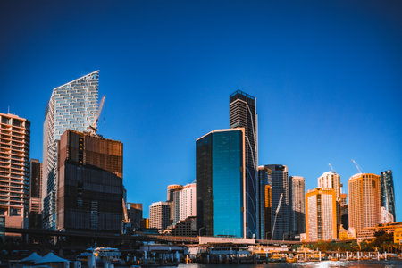 Sydney buildings and harbor. Shooting Location: sydney, australiaの写真素材