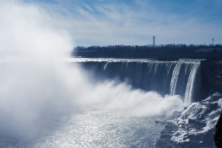 Niagara Falls soaking up the sun. Shooting Location: Torontoの写真素材